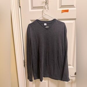 Mens Pavo V-Neck Long Sleeve Shirt